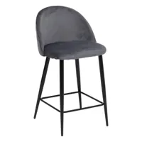 chaise de bar slano gris
