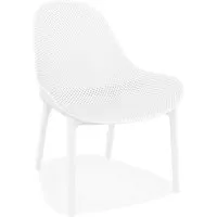 fauteuil lounge de jardin perforé 'silo' blanc design