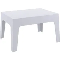table basse 'marto' grise claire en matière plastique
