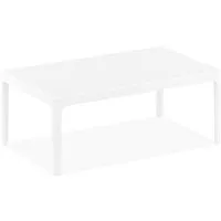 table basse de jardin 'doty' blanche design - 100x60 cm