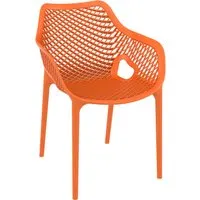 chaise de jardin / terrasse 'sister' orange en matière plastique