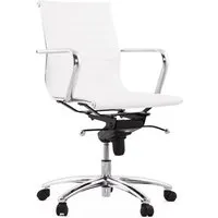 fauteuil de bureau design 'mega' en matière synthétique blanche