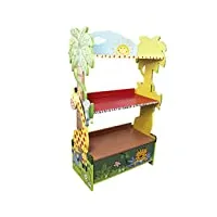 fantasy fields bibliothèque enfant sunny safari en bois pour rangement de livres jouets w-8268a