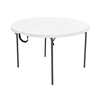 lifetime à vie 280064 table – 121.8x62.5x73.6 cm blanc granite