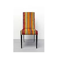 kare design chaise econo very british, multicolore, chaise salle a manger, maison, salon, cuisine, 97x46x60cm