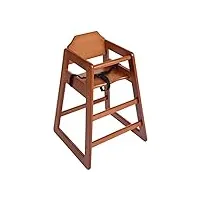 bolero chaise haute en bois marron foncé pour salleà manger et café 750 x 510 x 510 mm