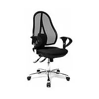 topstar op290ug20 open point sy deluxe chaise de bureau noir 48 x 48 x 111 cm