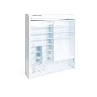 weinberger 06806 stores armoire à pharmacie avec sécurité enfant avec 14 tiroirs en plastique blanc, 48 x 42 x 10 cm hxbxt