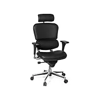 hjh office 652983 fauteuil de direction ergohuman base one maille noir chaise de bureau pivotante de qualité supérieure