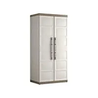 keter | armoire utilitaire xl excellence, sable/terre, cabinets, 89x54x54x182 cm