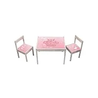 stikkipix "pink princesse papillons" autocollants meubles – ka08 – idéal pour la table et les 2 chaises enfant lÄtt d’ikea – autocollants décoratifs (meubles non inclus)