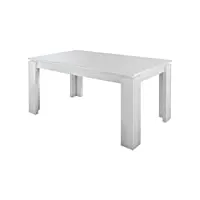 trendteam smart living 1100-162-01 table de salle à manger extensible blanc lxlxh 160-200 x 90 x 77 cm