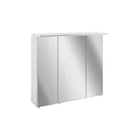 schildmeyer armoire à miroir, bois, blanc, 70,5x16x73 cm