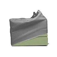 arketicom touf | pouf lit fauteuil pliable d'appoint cm 70x63x42 cm ouvert 190x63x14 + housse gris