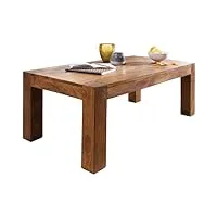finebuy table basse bois massif sheesham table de salon 110 x 40 x 60 cm | table d'appoint style maison de campagne | meubles en bois naturel | table en bois massif meubles en bois massif