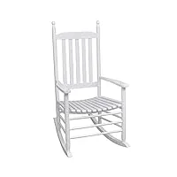 vidaxl chaise à bascule à siège incurvé fauteuil jardin terrasse bois de pin