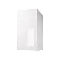 berlioz creations cp4hb meuble haut de cuisine avec 1 porte blanc haute brillance, 40 x 31.7 x 70 cm, fabrication 100% française