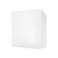 berlioz creations cp6hb meuble haut de cuisine avec 1 porte blanc haute brillance, 60 x 34 x 70 cm, fabrication 100% française