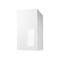 berlioz creations cp3hb meuble haut de cuisine avec 1 porte blanc haute brillance, 30 x 33.3 x 70 cm, fabrication 100% française