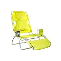 ostrich chaise de plage - 3 in 1 chair deluxe - métal, vert