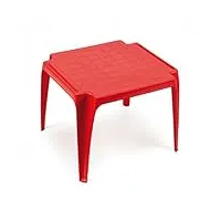 sunnydays le plastik - table enfant empilable rouge