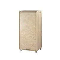 simmob armoire informatique mobile 2 tiroirs, chêne naturel