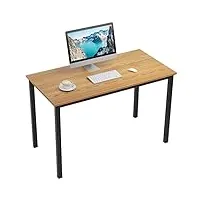 need bureau d'ordinateur table d'Étude bureau informatiques postes de travail 120x60cm meuble de bureau pour ordinateur pour bureau salle à manger salon cuisine, teck chêne