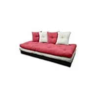 futon on line canapé tatami rouge, 80x200 cm.