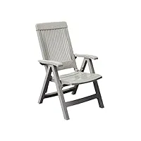 grosfillex fauteuil multi-positions fidji 3, lin, 67 x 62 x 107 cm