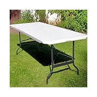casaria® table de camping pliante plastique rectangulaire table de jardin pique-nique 8 personnes intérieur extérieur