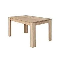 loungitude - table à manger extensible l140/190 cm - chêne clair