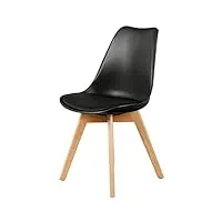 chaise scandinave - noir