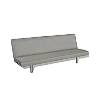 vidaxl canapé-lit banquette convertible gris meuble de salon intérieur maison