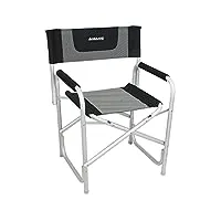 fauteuil aluminium director noir / chiné