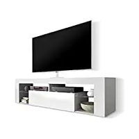 selsey hugo - meuble tv/banc tv 140 cm (blanc)
