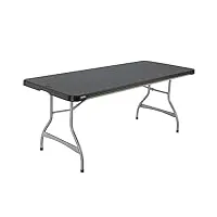 lifetime table rectangulaire 183 cm noir
