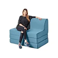 marine laine effet 'olivia' mousse canapé-lit double fold out z lit chaise longue