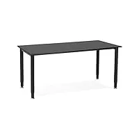 alterego table de réunion/bureau design 'focus' noir - 160x80 cm