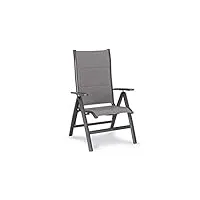 best fauteuil pliant varèse, anthracite, 67 x 67 x 112 cm, 47752050