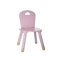 atmosphera - chaise enfant douceur rose