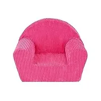 fun house rose fauteuil club origine france garantie pour enfant l.52 x p.33 x h.42 cm, housse polyester, mousse 100% polyether, 52x33x42 cm