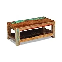 vidaxl table basse en bois massif recyclé 89,9 x 45 x 35,1 cm