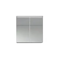 badplaats b.v. meuble a miroir toledo 60 x 60 cm blanc - miroir armoire miroir salle de bains verre armoire de rangement