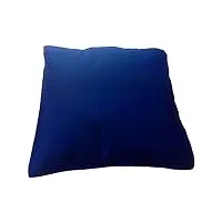 pouf beanbag sac flottant nylon taille l 140 x 140 cm (bleu marine)