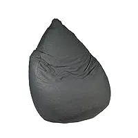 heunec – 671140 – pouf en microfibre 220 l, gris souris, gris