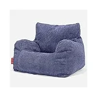 lounge pug, pouf fauteuil design, poire, pompon violet