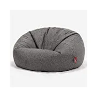 lounge pug, pouf canapé classique, pouf geant, interalli laine gris