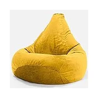 lounge pug, pouf fauteuil gamer, poire, velours or