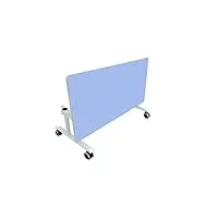 mobeduc 500607.8b144 table pliante réglable pour adulte taille 4 160 x 80 x 64 cm, métal, bleu lavande