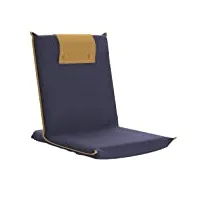 bonvivo easy iii - chaise de méditation rembourrée - poignée intégrée, dossier réglable, chaise pliable polyvalente, chaise de sol pour yoga, maison, bureau, extérieur, chaise de plage confortable